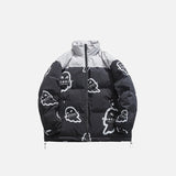 Y2K Ghost Graphic Padded Jacket