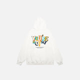 Voice Letter Print Hoodie