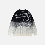 Y2K Dragon Graphic Sweater