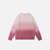Gradient Knitted Loose Sweater