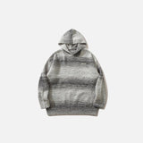 Fleece Fuzzy Striped Hoodie
