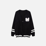 Lovely Rabbit Graphic Cardigan