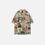 Colorful Funny Dogs Loose Casual Shirt