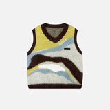 Y2k Fuzzy Knitted Vest
