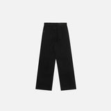 Solid Color Simple Wide Denim Pants