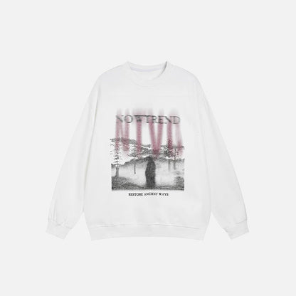 Forest Fog Graphic Sweatshirt