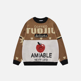 Vintage Apple Print Sweater