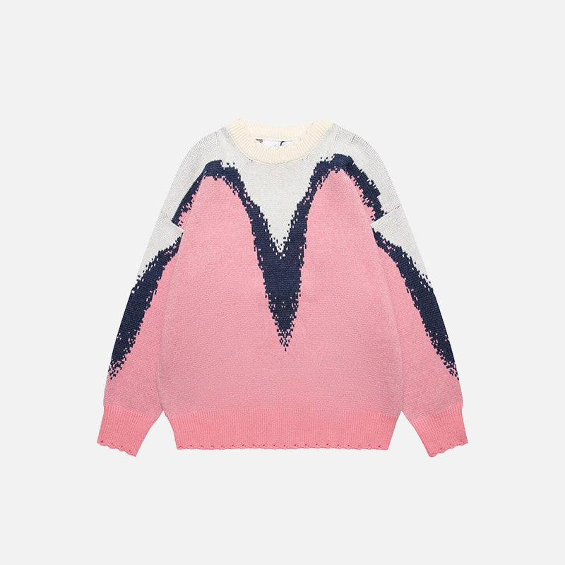 Oversized Melting Colors Sweater
