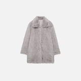 Warm Thick Faux Fur Casaul Woven Coat