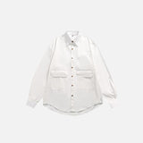 Oversized Solid Color Blank Shirt