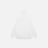 Solid Color Letter Print Hoodie
