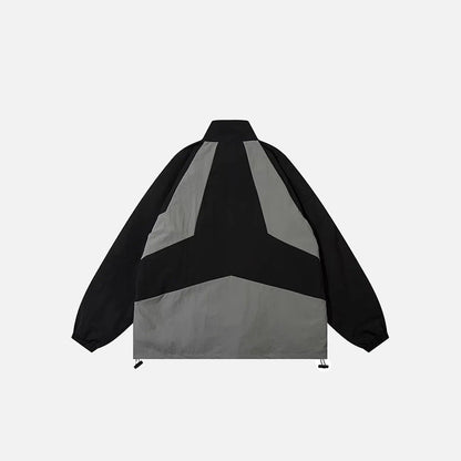 Splicing Color Windbreaker Jacket