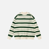 Stripped Loose Knitted Sweater