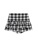Tiered Plaid Skort