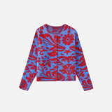 Vintage Flower Knitting Sweater
