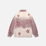 Y2k Star Embroidery Denim Jacket