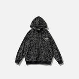Full Print Graphic Zip-up Hoodie