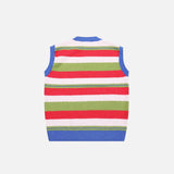 Loose Star Striped Sweater Vest