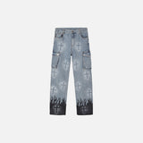 Inflame Cross Denim Jeans