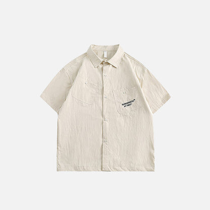 High Street Solid Color Shirt