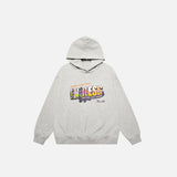 Endless Colourful Letter Print Hoodie