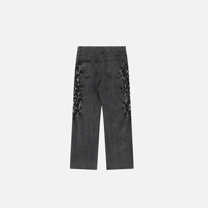 Oblivion Roses Denim Pants