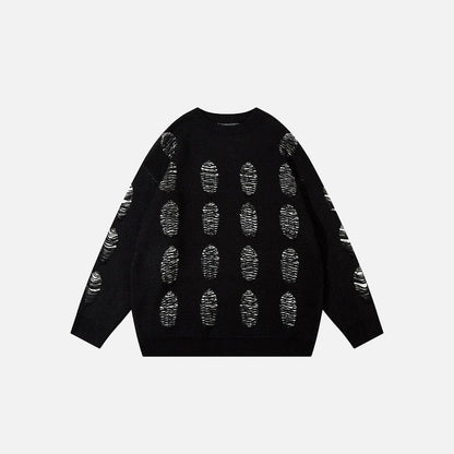 Loose Distressed Sweater