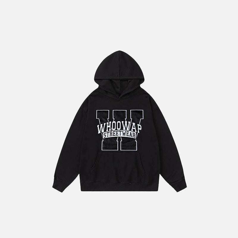 Letter Printed Oversized Hoodie