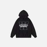 Letter Printed Oversized Hoodie