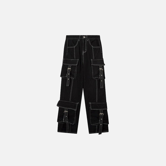 3D Multi-pocket Reflective Cargo Pants
