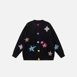 Stars Embroidery Sweater