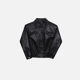 Stylish American Biker PU Zipper Leather Jacket