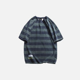 Soft Boy Japanese Striped Men T-Shirt