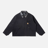 Splice Leather Collar Cargo Jacket