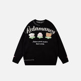 Loose Cute Mushrooms Knitted Sweater