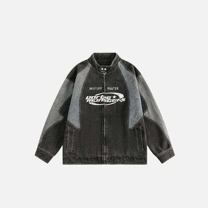 Racing Motorcycle Denim Jacket