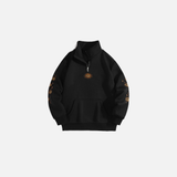 Cozy Star Pattern Fleece Quarter Sweatshirt