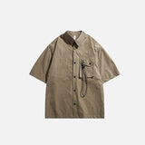 Oversized Rope Pocket Shirt