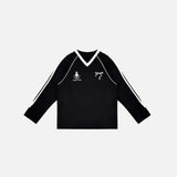 Sweet Oversized Graphic V-Neck Sweatshirts