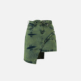 High-waist Denim Skirts