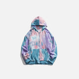 Tie Dye Zip-up Hoodie