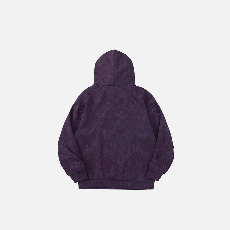 Double-hooded Embroidery Gothic Hoodie