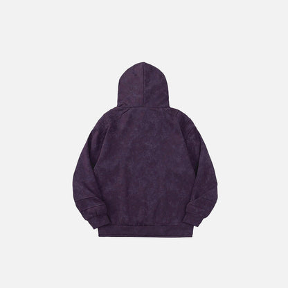 Double-hooded Embroidery Gothic Hoodie