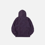 Double-hooded Embroidery Gothic Hoodie