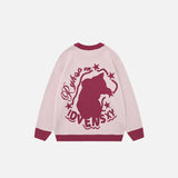 Dreaming Cat Knitted Sweater