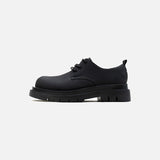 Versatile Black Casual Leather Shoes