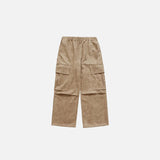 Retro Washed Suede Cargo Pants