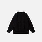 Loose Stripped Knitted Sweater