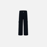 Chic Wide Leg Black Cargo Pants