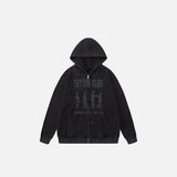 Letter Print Men Graphic Loose Hoodie